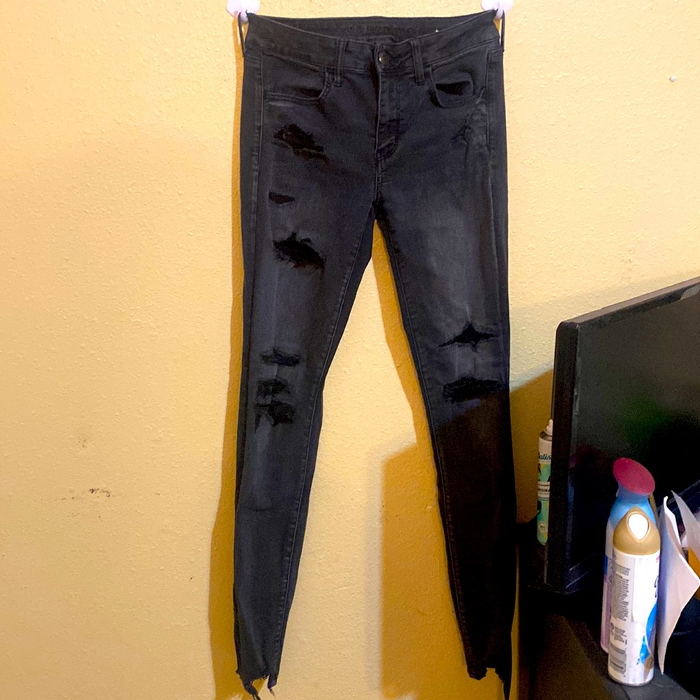 American Eagle, Size 8, extra long, stretchy